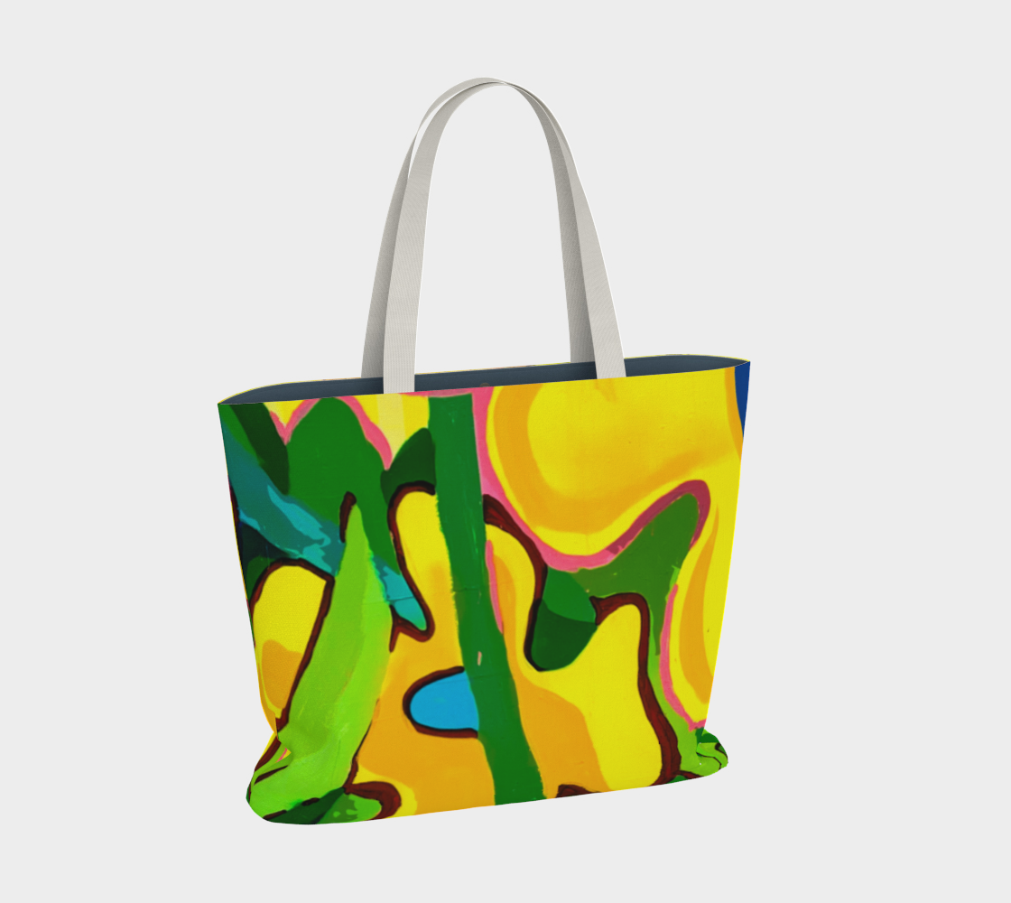 "Jardins de Guérison - Breathe Easy" -  Jumbo Tote bag