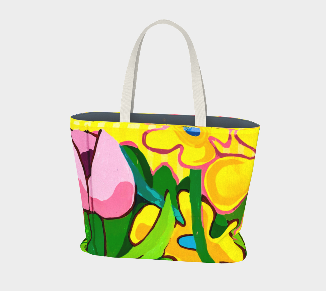 "Jardins de Guérison - Breathe Easy" -  Jumbo Tote bag