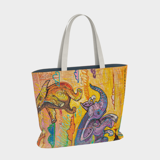 "Life Cycle" -  Jumbo Tote bag